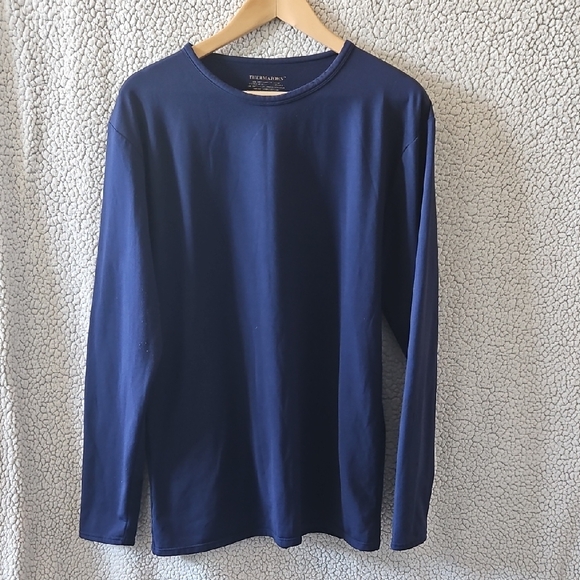 .Field & Stream Navy Blue Long Sleeve Thermal Tee - Picture 1 of 5